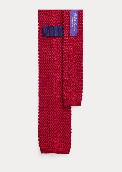 Corbatas Ralph Lauren Hombre Rojos - Knit Mulberry Silk - GUSAM3061